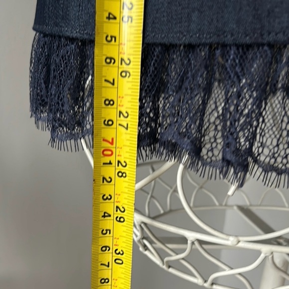 Cinq à Sept Navy Blazer with Lace Trim - Picture 14 of 14